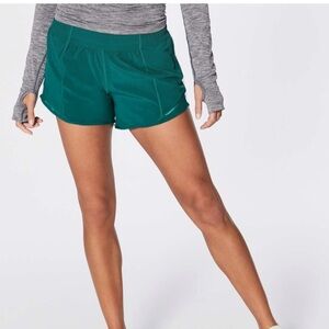 Lululemon Teal Green Hotty Hot Shorts